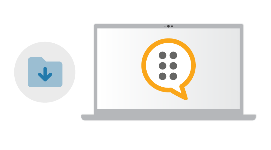 Dolphin ScreenReader Logo with Download icon